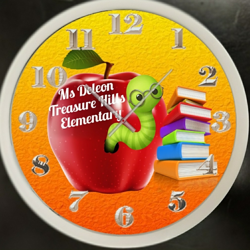 Teacher appreciation day clock